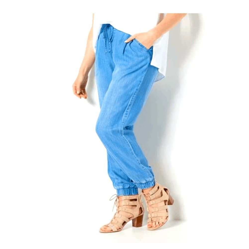 Side stitch plus size Women's Blue pullon soft and stretchy Jogger 5xp NWOT